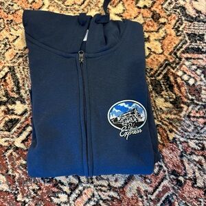 Delta Navy Hoodie with Polar Express Embroidered Patch